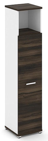 Шкаф одна узкая секция, 5 ниш ( фасад ЛДСП накладной на 4 ниши ) CN.STU-516 B/W