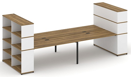 Рабочая станция с опорными стеллажами с надставкой высокой CN.DRS-260