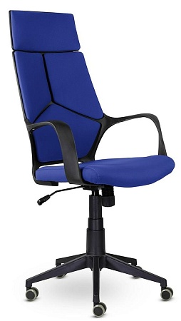 Кресло офисное IQ (black plastic blue) CX0898R-1-102