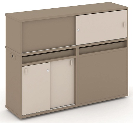 Набор №21. Тумба двойная + низкая надставка ES.NB.2N-21