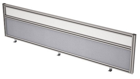 Барьер фронтальный в алюминевом профиле, вставка с...