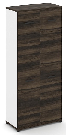 Шкаф одна широкая секция, 5 ниш (2 фасада ЛДСП, 4 ниши + 2 фасада ЛДСП, 1 ниша) CN.STS-517 B/W