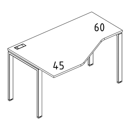 Стол эргономичный левый  А4 Б1 053L БП