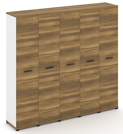 Шкаф пять узких секций, 5 ниш (5 фасадов ЛДСП, 5 ниш) CN.STU-558 B/W