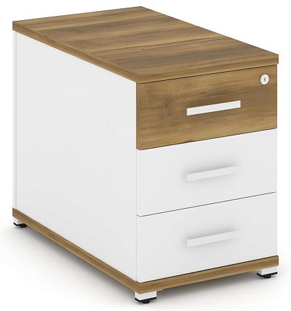 Тумба опорная/приставная 3 ящика. CN.TGO-001 B/W