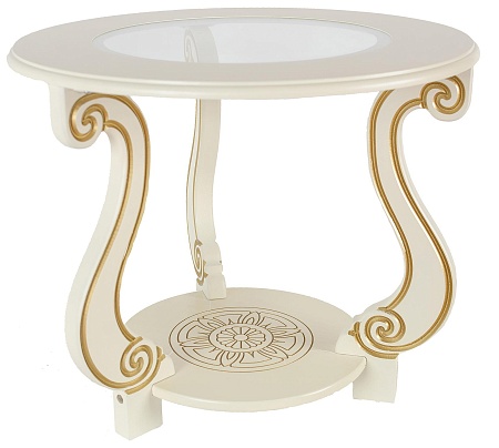 Журнальный столик Грация С (Слоновая кость)