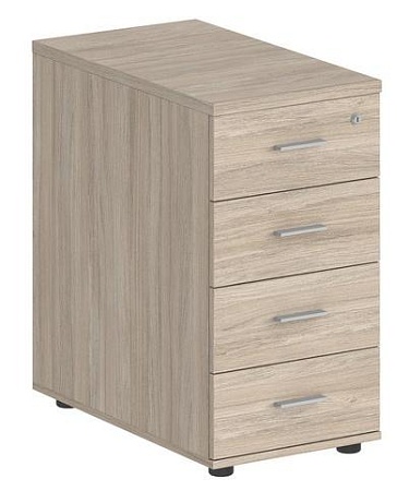 Тумба приставная с 4 ящ., с замком без топа SG.521