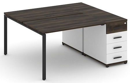 Рабочая станция с одной опорной тумбой CN.DRS-402 B/W