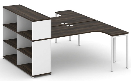 Рабочая станция с опорным стеллажом с надставкой низкой CN.DSA-206