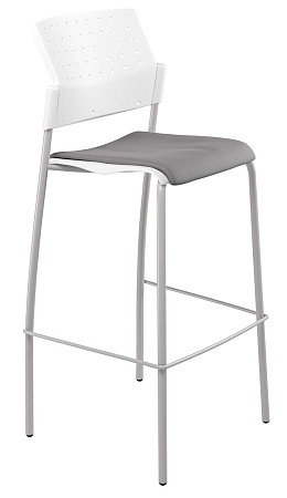 MOVIE барный, каркас Серый, Пластик Белый ЦБ-00011504