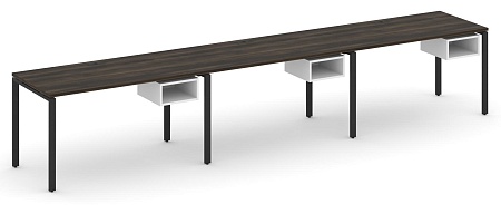 Рабочая станция односторонняя с подвесными тумбами на 3 места CN.ORS-123