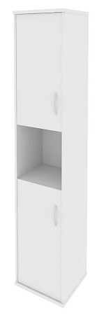 Шкаф высокий узкий левый (2 низкие двери ЛДСП) А.СУ-1.5 (L)