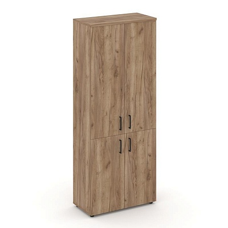 Шкаф высокий широкий (2 низких фасада ЛДСП + 2 средних фасада ЛДСП) SN.STS-104 (796*400*1982)