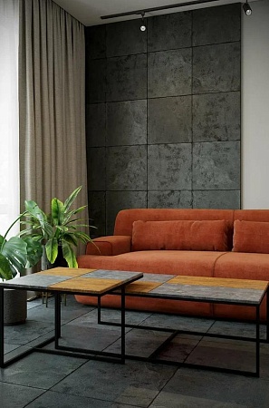 Журнальный столик Фьюжн (Дуб американский / серый ...