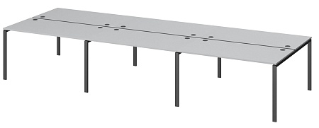 Бенч двойной на 6 рабочих мест  АМБ-003.60-6