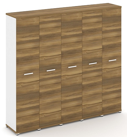 Шкаф пять узких секций, 5 ниш (5 фасадов ЛДСП, 5 ниш) CN.STU-558 B/W