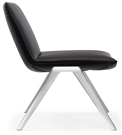 KAYAK Кресло lounge ЧЕРН/ПОЛ.АЛЮМ. F2313 Chrome NXPU9710 black