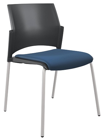 RESTART Стул, каркас Серый, Пластик Черный ЦБ-00011274