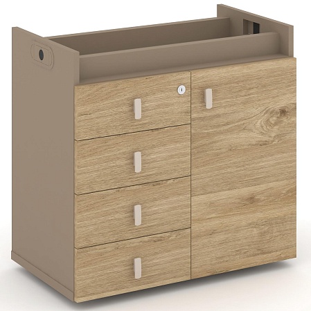 Тумба опорная - Фасад + ящики ES.TON-2