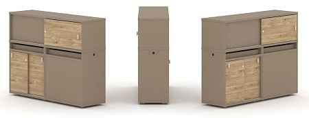 Набор №21. Тумба двойная + низкая надставка ES.NB.2N-21