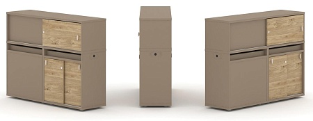 Набор №21. Тумба двойная + низкая надставка ES.NB.2N-21