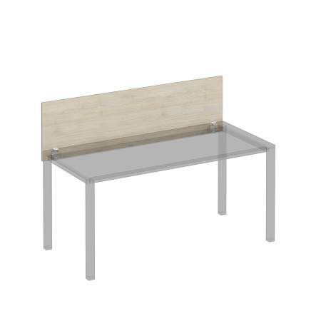 Экран для стола 160 на белом каркасе КФ с кронштей...