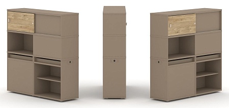 Набор №29. Тумба двойная + высокая надставка ES.NB.2V-29