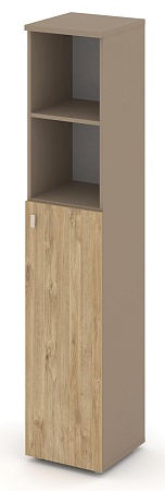 Шкаф высокий узкий правый (1 средний фасад ЛДСП) ES.SU-1.6(R)