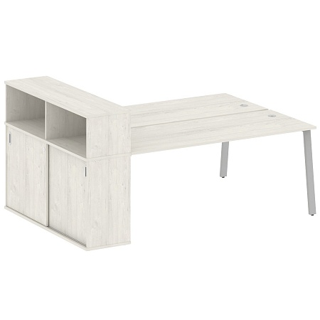 Рабочая станция на А-образном м/к с опорным шкафом-купе БА.РС-СШК-2.5