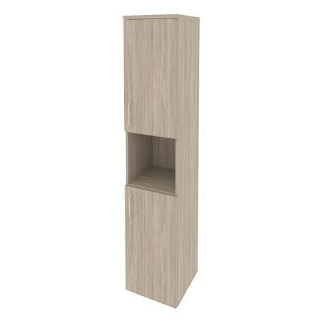 Шкаф высокий узкий правый (2 низких фасада ЛДСП) O.SU-1.5(R)