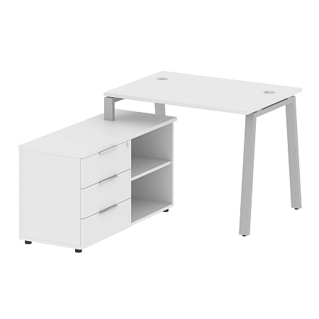 Рабочая станция на А-образном м/к с опорной тумбой левая БА.РС-СТС-2.1 Л