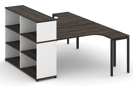 Рабочая станция с опорным стеллажом с надставкой низкой CN.DSA-205