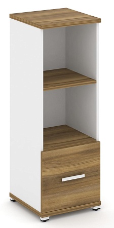 Шкаф одна узкая секция, 3 ниши (фасад ЛДСП, 1 ниша) CN.STU-311 B/W