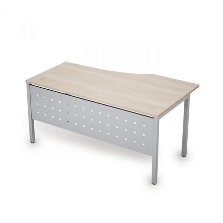 Стол криволинейный с экраном из металла левый 6МК.020