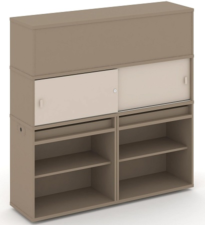 Набор №3. Тумба двойная + высокая надставка ES.NB.2V-3