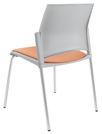 RESTART Стул, каркас Хром, Пластик Серый ЦБ-00011278