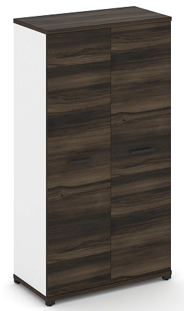 Шкаф две широкие секции, 4 ниши (2 фасада ЛДСП, 4 ниши) CN.STS-416 B/W