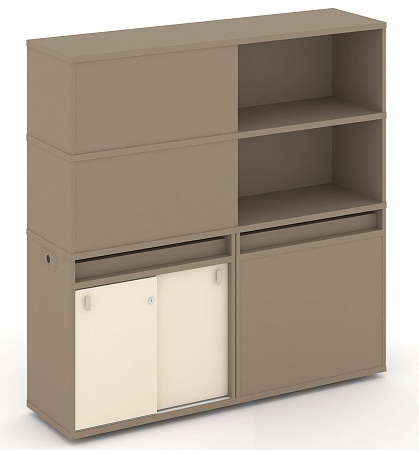 Набор №20. Тумба двойная + высокая надставка ES.NB.2V-20