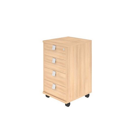 Тумба подкатная (4 ящика фолдинг, с замком) Л.ТМ-4F