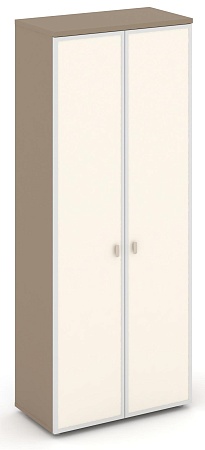 Шкаф высокий широкий (2 высоких фасада стекло лакобель  Satin в раме) ES.ST-1.10R I/U