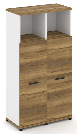 Шкаф две узкие секции, 4 ниши (Два фасада ЛДСП накладных на 3 ниши ) CN.STU-423 B/W