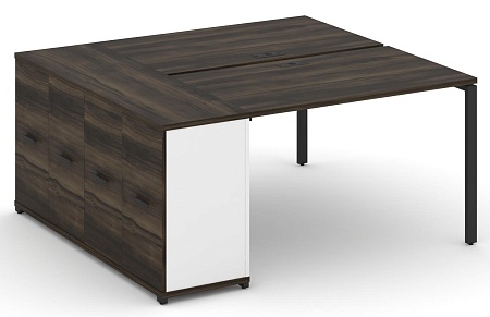 Рабочая станция с опорным распашным шкафом CN.DRS-218 B/W