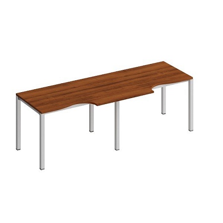 Рабочая станция со столами эргономичными на металлокаркасе КФ (2х120) К.1135-2