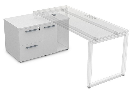 Тумба с 2-мя ящиками и дверкой 9Т.010