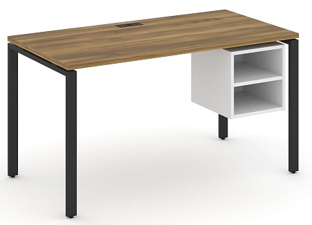 Стол рабочий с подвеснй тумбой с двумя открытыми нишами CN.SP-107
