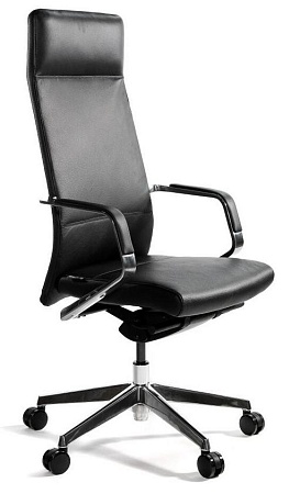 Кресло офисное Сиена A1811 black leather