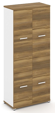 Шкаф одна широкая секция, 5 ниш (2 фасада ЛДСП, 2 ниши + 2 фасада ЛДСП, 3 ниши) CN.STS-512 B/W