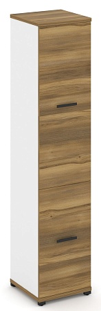 Шкаф одна узкая секция, 5 ниш ( 2 фасада ЛДСП  на 2  и 3  ниши) CN.STU-512 B/W