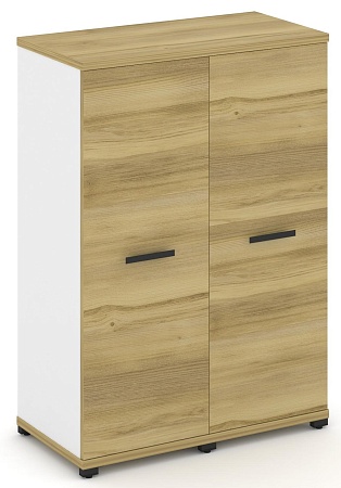 Шкаф две узкие секции, 3 ниши (2 фасада ЛДСП, 3 ниши) CN.STU-326 B/W