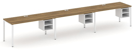 Рабочая станция односторонняя с подвесными тумбами на 3 места CN.ORS-128